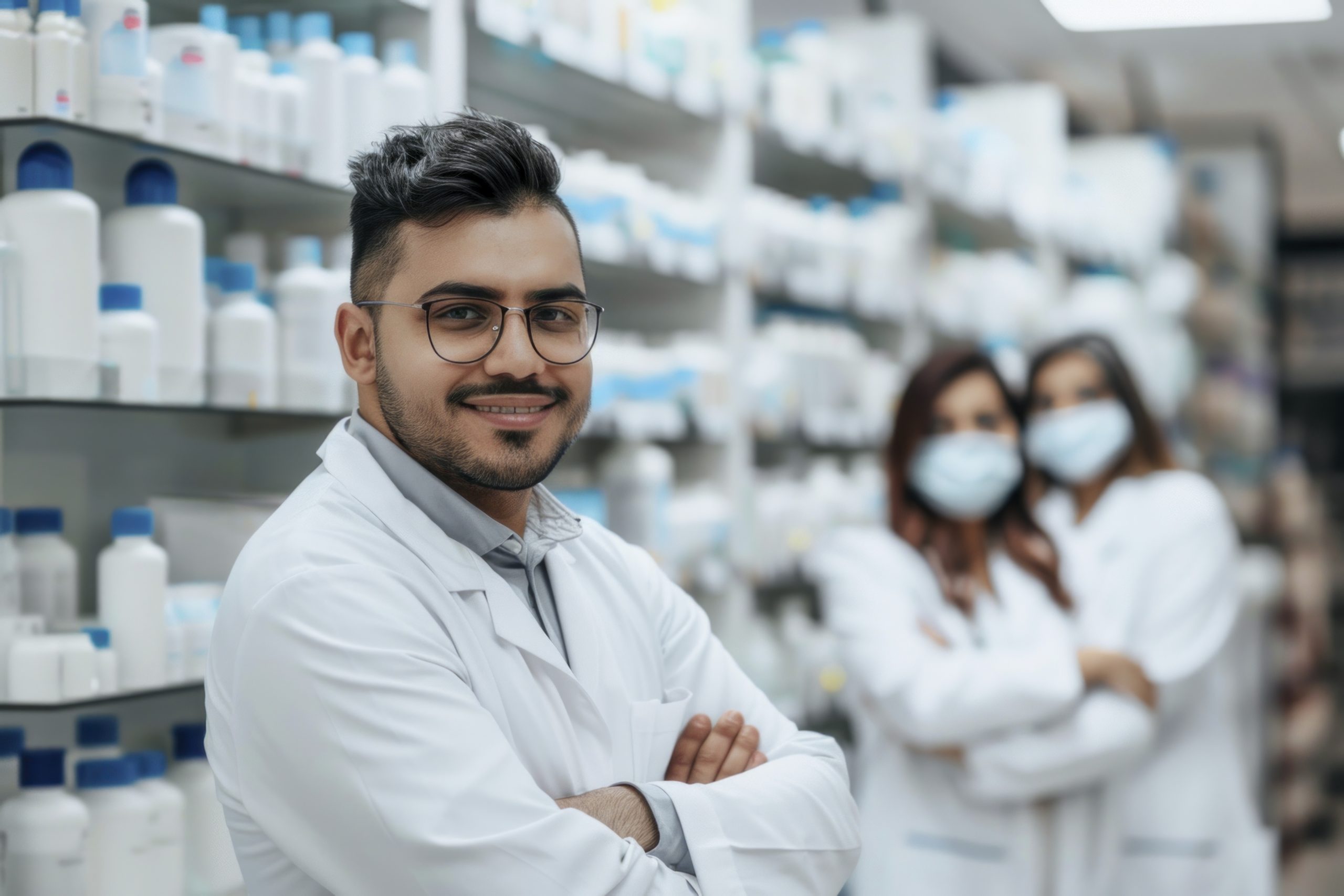 man-working-as-pharmacist pharma manufacturers in India